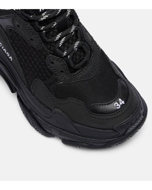 Zapatillas Triple S De Malla Balenciaga de color Black