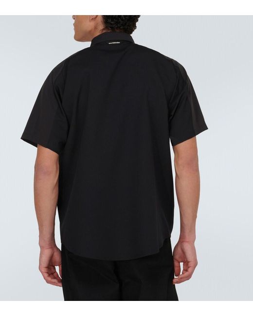 And Wander Black Technical Shirt for men