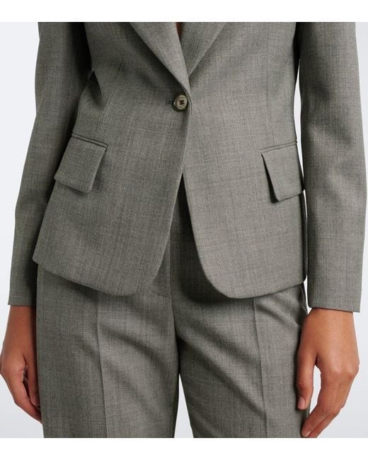 McQueen Gray Wool Blazer