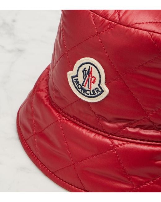 Moncler Red Gesteppter Hut