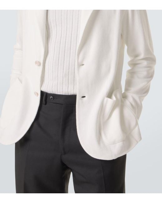 Blazer De Algodon Lardini de hombre de color White