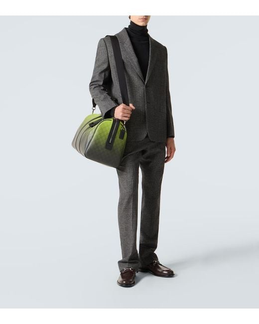 Gucci Green Gg Canvas Duffel Bag for men