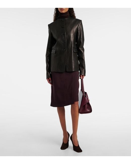 Victoria Beckham Black 100 Suede Pumps