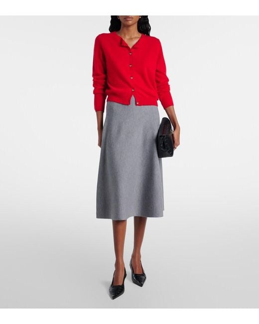 Jardin Des Orangers Red Cashmere Cardigan