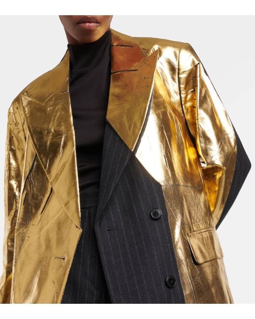 Metallic gold shop blazer