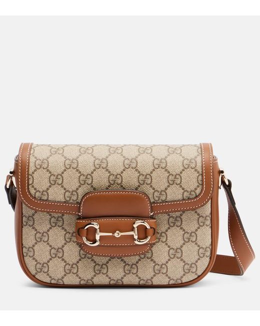 Gucci Brown Horsebit 1955 Small Shoulder Bag