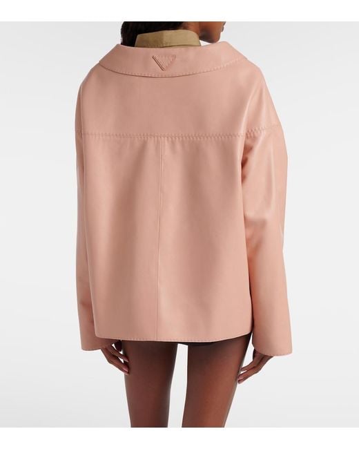 Prada Pink Leather Jacket