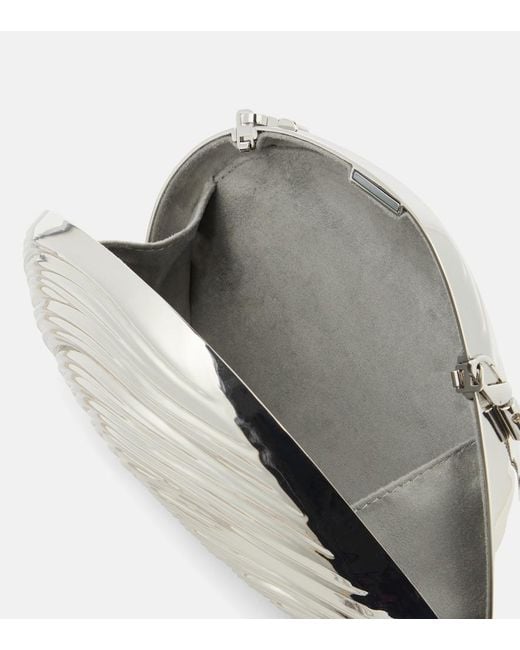 Jonathan Simkhai Metallic Bridget Shell Clutch