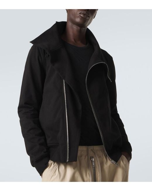 Rick Owens Black Cotton Jacket for men