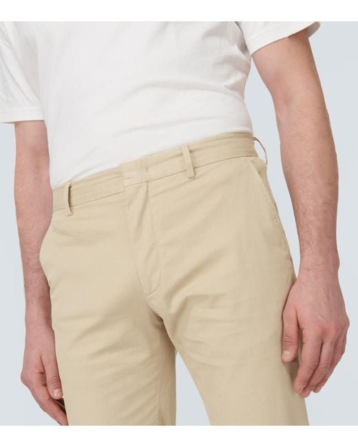 Zegna Natural Cotton-Blend Chinos for men
