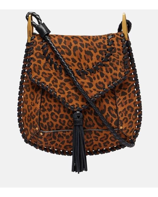 Isabel Marant Brown Anahi Small Suede Shoulder Bag