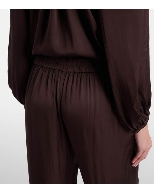 Velvet Purple Larkin Wide-Leg Pants