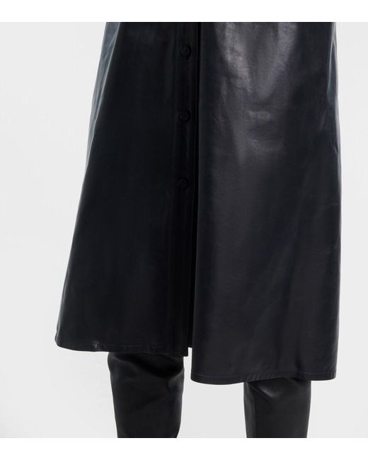 toteme leather dress TOTEME - Leather tee dress Black - 42