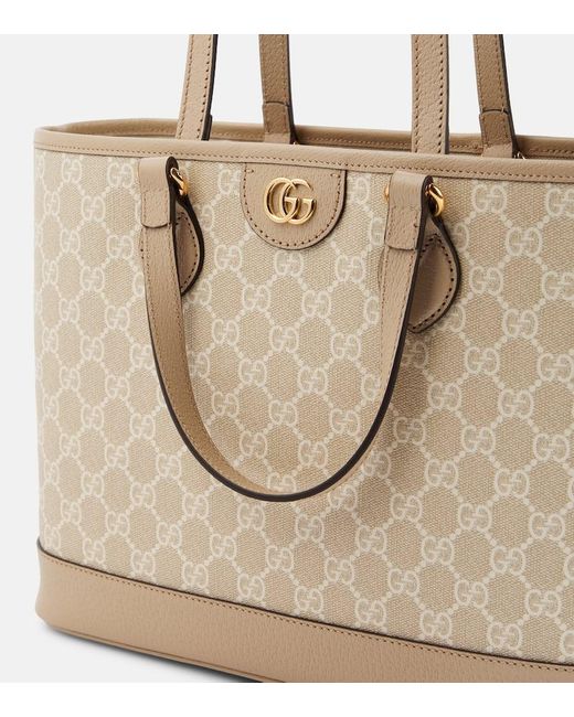 Borsa Ophidia Large in canvas GG di Gucci in Natural
