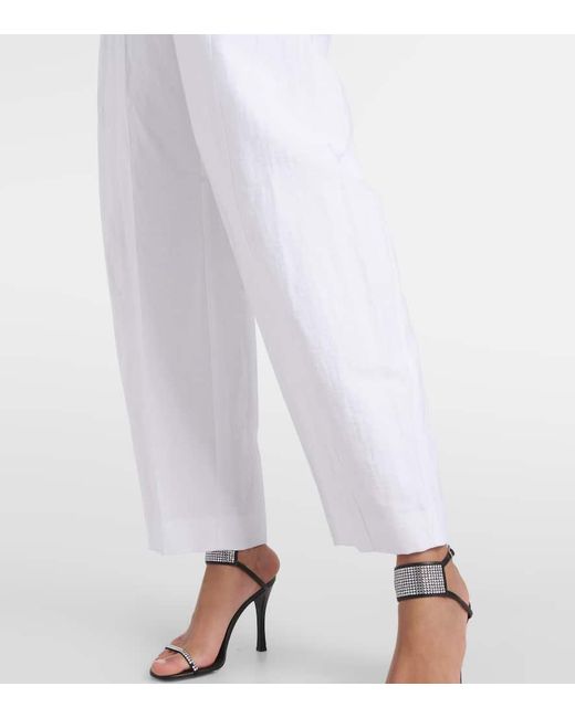 Stella McCartney White Linen And Cotton Jumpsuit