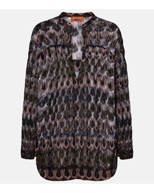 Missoni Black Lame Blouse
