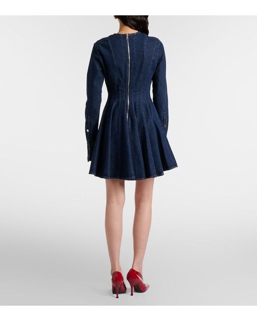Sportmax Blue Aereo Denim Minidress
