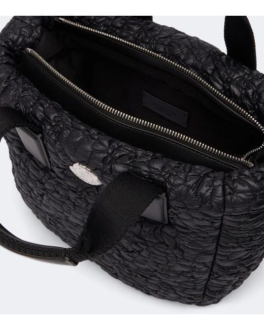 Moncler Black Caradoc Mini Quilted Top-Handle Bag