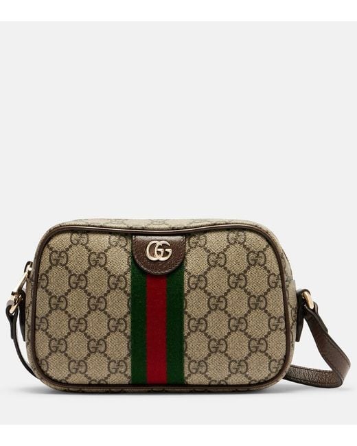Gucci Green Schultertasche Ophidia Small Mit Leder