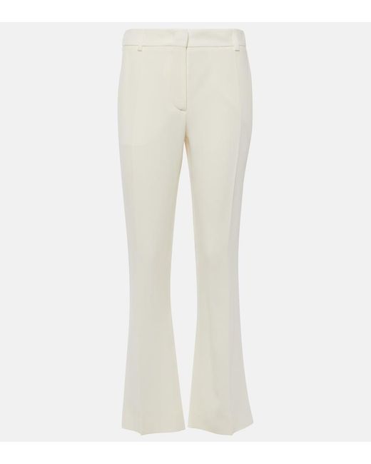 Valentino White Cady Couture Flared Pants