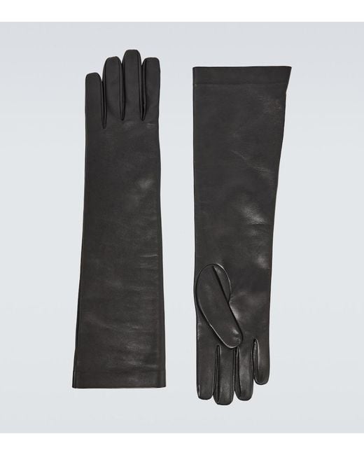 Saint Laurent Handschuhe aus Leder in Black für Herren