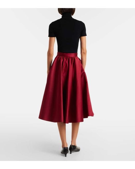 Gonna Midi Farneto di Max Mara in Red