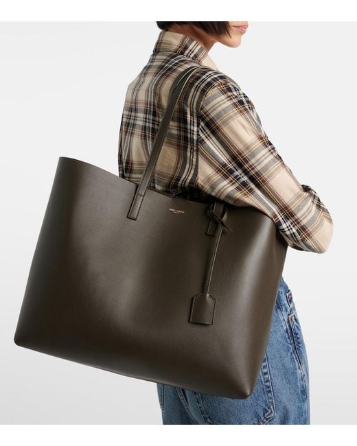 Saint Laurent Black Tote Shopping Large Aus Leder