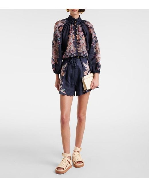 Zimmermann Natural Goldie Raffia Gladiator Sandals