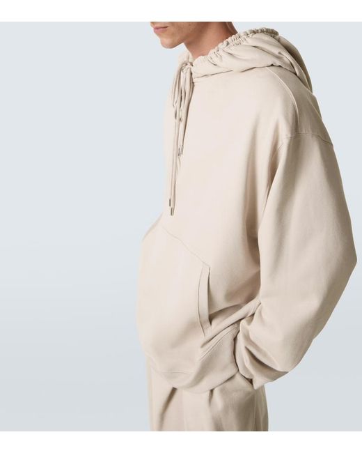 Dries Van Noten Natural Cotton Jersey Hoodie for men