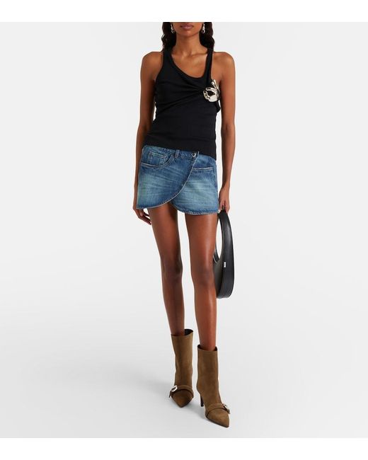 Coperni Brown Suede Ankle Boots