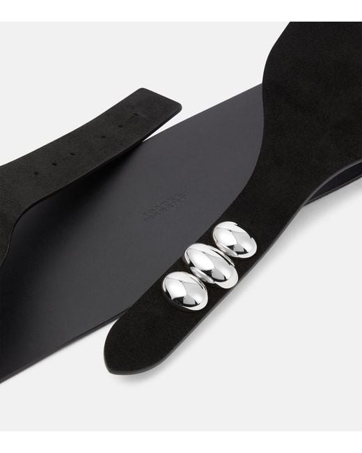 Isabel Marant Black Guertel Farah Aus Leder