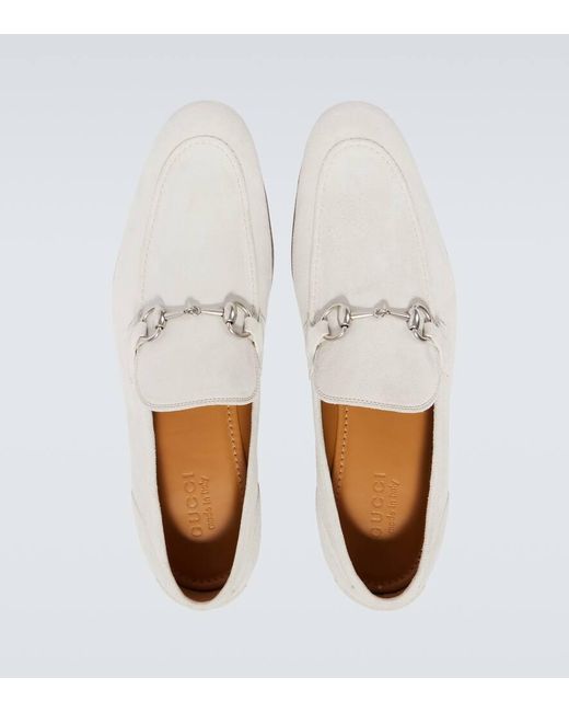 Gucci White Jordaan Loafer, Size 39 It for men