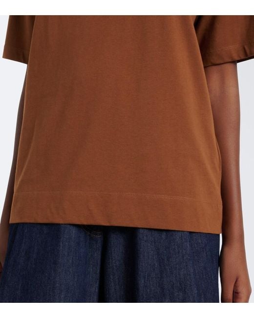 Dries Van Noten Brown Cotton Jersey T-Shirt