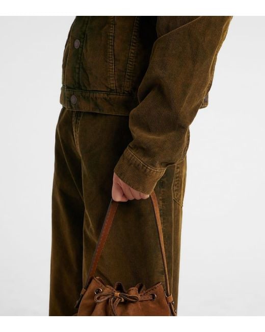 Acne Green Cotton Corduroy Jacket