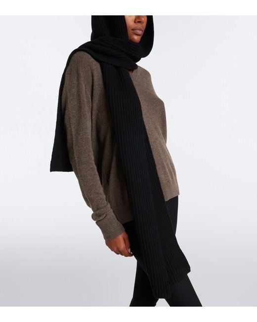 The Row Black Paise Cashmere Hood