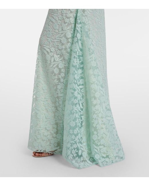 Markarian Green Katharina Lace Gown