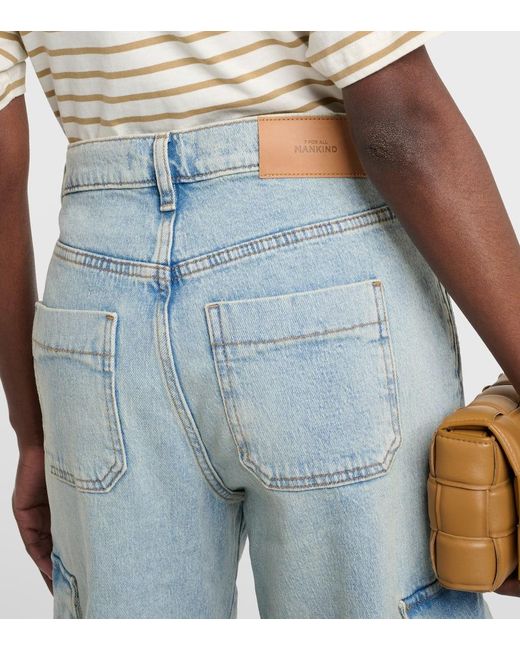 7 For All Mankind Blue Cargo-Jeans Scout