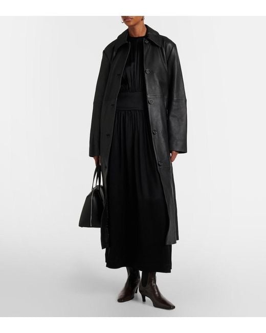 Totême Black 50 Leather Chelsea Boots