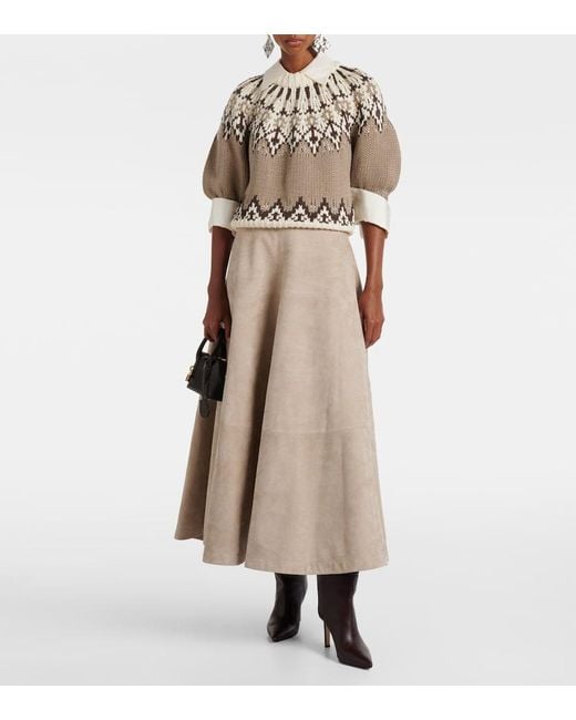 Pull Marty En Coton Altuzarra en coloris Metallic
