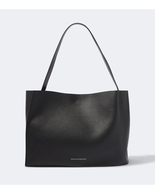 Studio Nicholson Black Doublet Leather Tote Bag for men