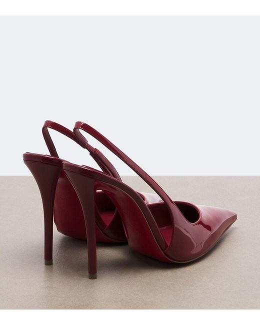 Christian Louboutin Red Miss Z Patent Leather Slingback Pumps