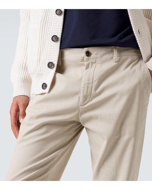 Eleventy Natural Cotton Chinos for men