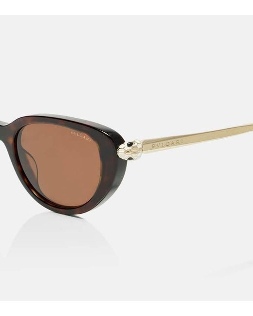 Occhiali Da Sole Cat-Eye Serpenti Forever di BVLGARI in Brown