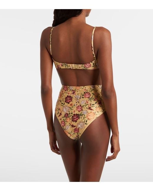 Agua Bendita White Floral Bikini Bottoms