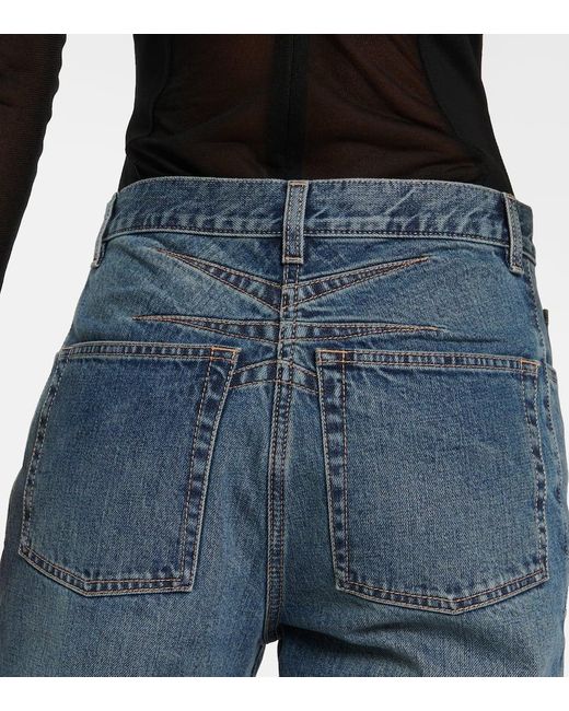 Alaïa Blue Low-Rise Straight Jeans Lover