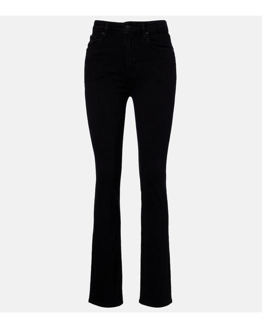 FRAME Black Pencil Slim Jeans
