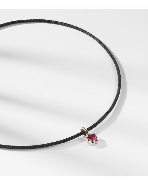 STONE AND STRAND Metallic Festival Vibes 14Kt Choker With Tourmaline
