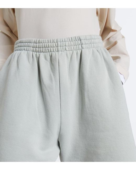 Shorts De Algodon Prada de color Gray