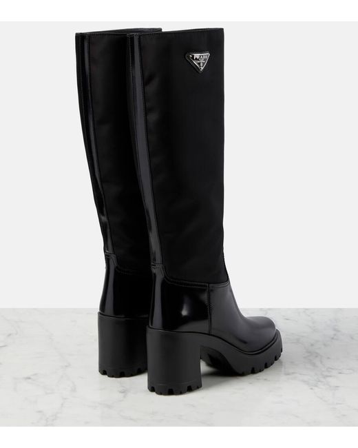 Stivali Re-Nylon di Prada in Black
