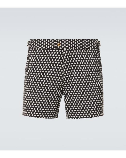 Banador A Cuadros Tom Ford de hombre de color Black